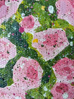 soyutlama, petrol renkler, gül çiçek