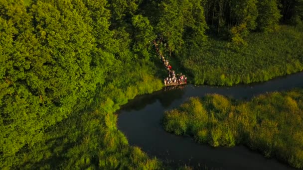 Les Vacances Ivana Kupala Vol Drone Dessus Feu Sur Ivana — Video