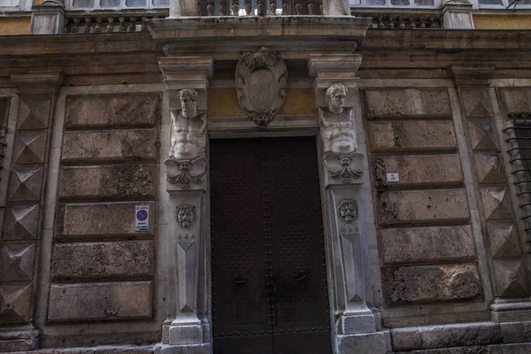 Genoa Summer Streets Exterior Details Streets Roofs Lights Doors Windows — Stock Photo, Image