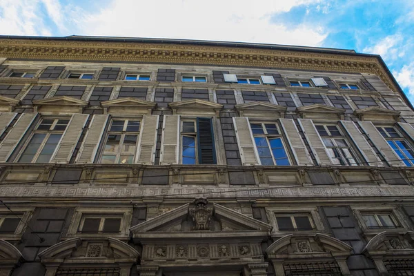 Génova Calles Verano Detalles Exteriores Las Calles Techos Luces Puertas —  Fotos de Stock