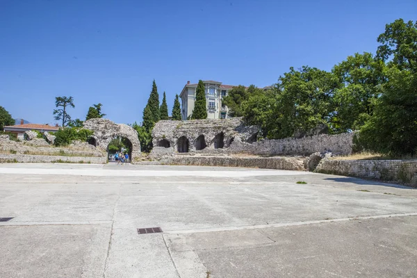 Miasto Nicea Bazylika Świątyni Ulice Portów Miejskich Promy Statki Statków — Zdjęcie stockowe