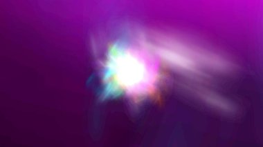 Canlı, soyut ışık patlaması ve koyu mor arka plan, enerjik hareket