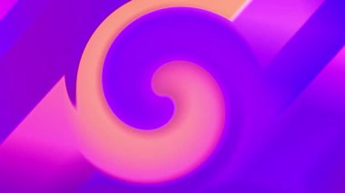 Vibrant abstract swirl of purple and yellow fluid motion captures dynamic digital art essence
