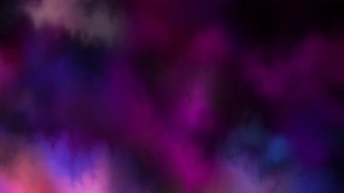 Dinamik soyut bulutlar hareketli, karamsar bir renk paletinde sürükleniyor ve atmosferik, duygusal bir arkaplan oluşturuyor..