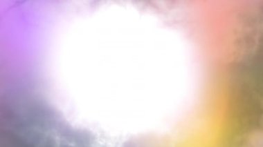 Yumuşak ruhani ışık ve renk dağılımı, dinamik arkaplan hareketi ile soyut enerji patlaması