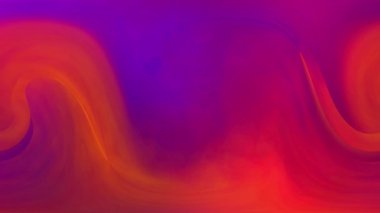 Turuncu ve mor renklerin dinamik karışımı hareketlilik ve enerji yaratıyor.