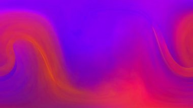 Ekranda dinamik bir şekilde dönen enerjik renklerin hareketli, akışkan hareketi