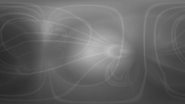 Soyut dinamik ışık ve enerji çizgileri koyu gri bir arkaplan dizaynı boyunca akar.
