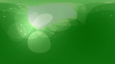 Dinamik yeşil ışık, Bokeh 'in parlak, enerjik ve modern bir arka plan efekti oluşturduğu soyut ışık patlamaları.