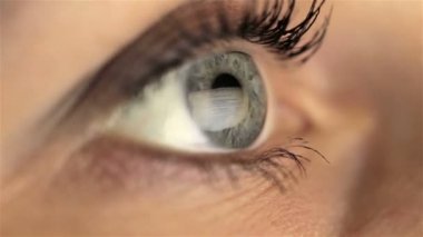 Monitör Internet google arama, arayan kadın kız makro göz