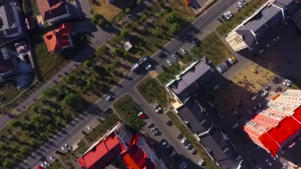 Beautiful modern city. Roofs of European houses. Private settlement. Green lake. Nice houses. Krasnodar, German village. Shot with Dji Phantom 4. — Stock Footage Beautiful modern city. Roofs of European houses. Private settlement. Green lake. Nice houses. Krasnodar, German village. Shot with Dji Phantom 4. Royalty Free Stock Footage