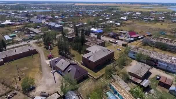 Gevolgen Van Hagel Het Dorp Novokorsunskaya Tussen Timashevsky District Van — Stockvideo