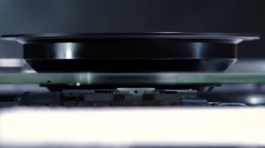 Lazer kafası kırmızı Ray DVD sürücü, makro çekim.