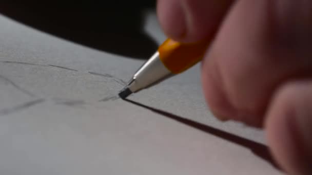 Dessin au crayon graphite sur papier blanc .