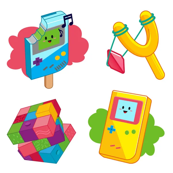 Plusieurs Jeux Pour Enfant — Image vectorielle