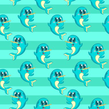 Deniz gergedanı çizgileri ile yazdır