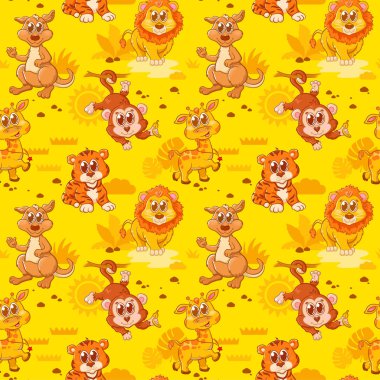 Komik hayvanlı safari yazdır