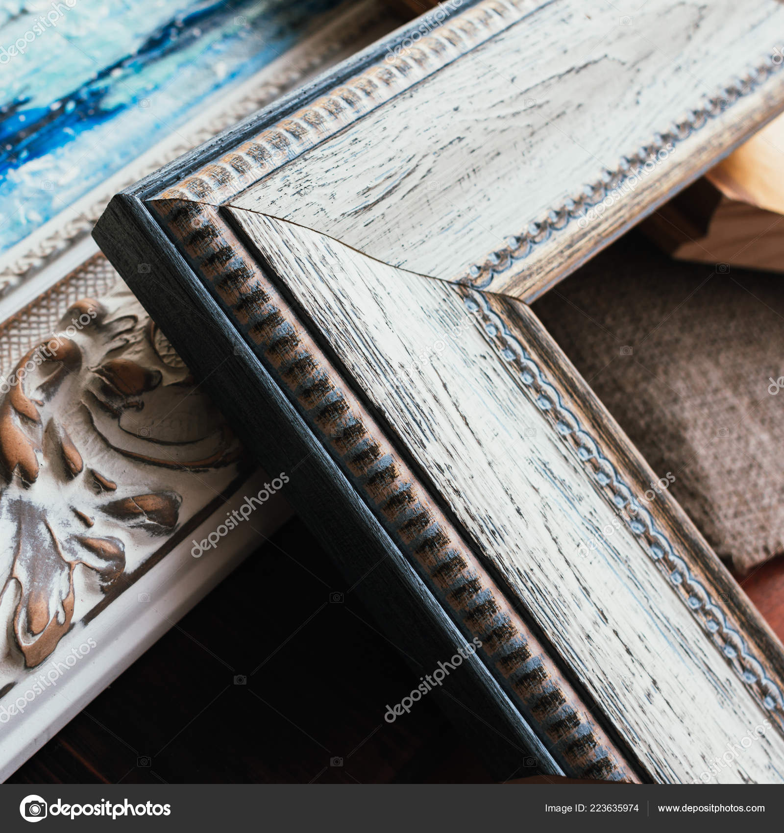 Decorative Wooden Picture Frames Stock Photo C Mkhamidulina