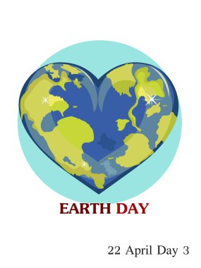 Dünya günü vektör çizim 