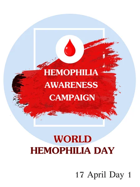 Vektör Çizim Dünya Hemofili Günü — Stok Vektör