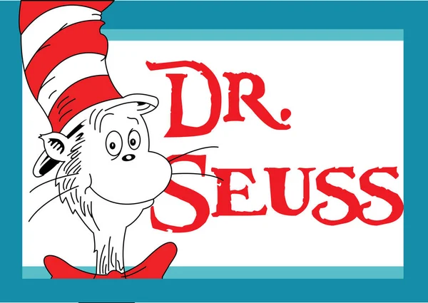 Vektör illüstrasyon Dr Seuss günü.
