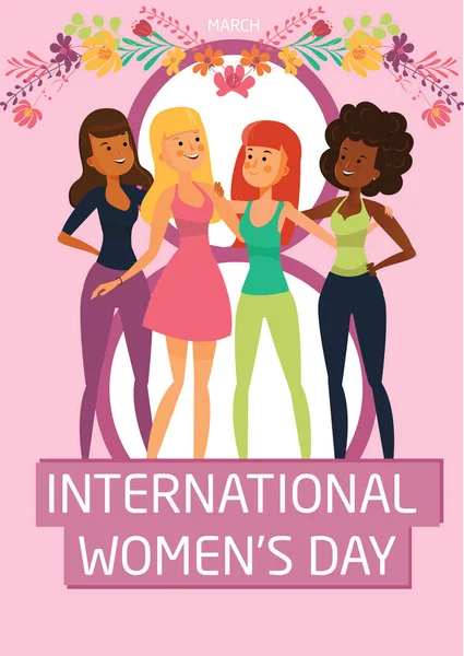 Mar_8_International kadınlar günü-2 — Stok Vektör