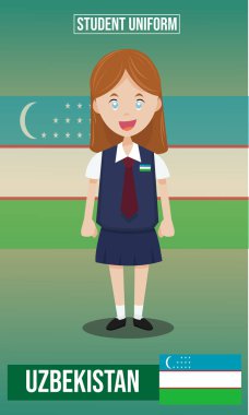 Dünyanın Öğrenci kostümvektör illüstrasyon