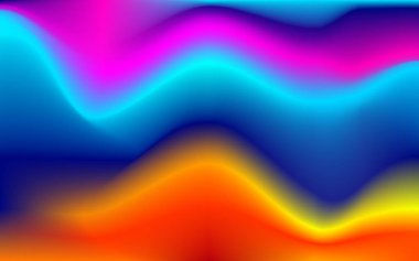 Çeşitli renk dalgalarıyla renk eğrisi arkaplanı.