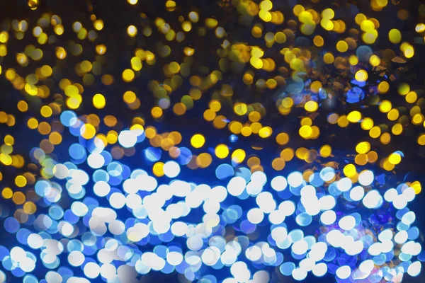 Colorful bokeh abstract light backgrounds, blurred lights for Christmas night light holiday — Stock Photo, Image