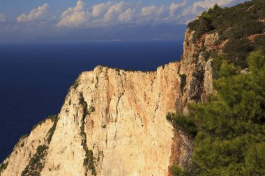 Zakynthos Adası üzerinde manzara. Yunanistan Adası