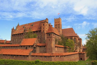pomerania bölgesindeki Polonya Malbork castle.
