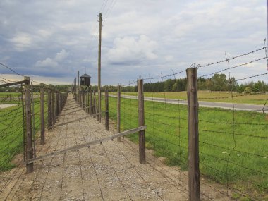 Konsantrasyon kampı Majdanek, Lublin, Polonya. Ölüm kampı