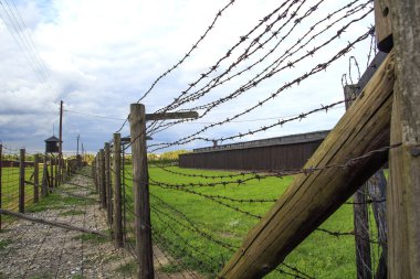 Konsantrasyon kampı Majdanek, Lublin, Polonya. Ölüm kampı