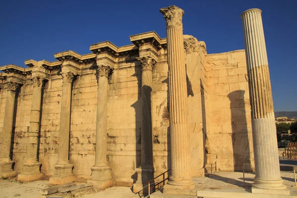 Temple of Erechtheum at sunset, Acropolis, Athens, — Stock Photo, Image