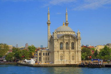 Boğaz'dan görünümüne Ortaköy Camii, Istanbul,