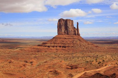 Panorama ünlü Buttes ve Anıt Vadisi Arizona, ABD ile.