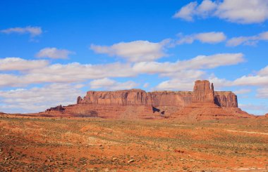 Panorama ünlü Buttes ve Anıt Vadisi Arizona, ABD ile.