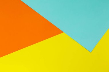 Mavi, sarı ve turuncu yumuşak arka plan. Renkli doku. En az kavramı. Yaratıcı kavramı. Pop Art. 