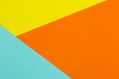 Mavi, sarı ve turuncu yumuşak arka plan. Renkli doku. En az kavramı. Yaratıcı kavramı. Pop Art. 