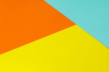 Mavi, sarı ve turuncu yumuşak arka plan. Renkli doku. En az kavramı. Yaratıcı kavramı. Pop Art. Parlak tatlı moda stil. Sonbahar renkleri