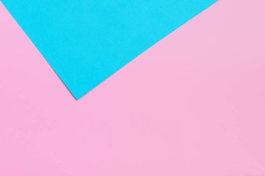 En iyi manzaralı şık pastel renk arka plan doku. En az kavramı. Düz yatıyordu. Pembe ve mavi. Pop Art.