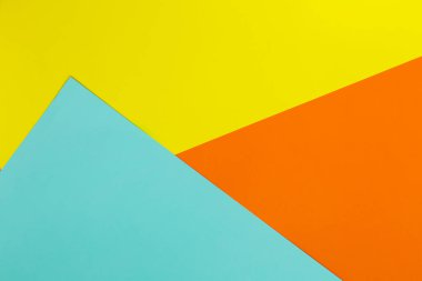 Mavi, sarı ve turuncu yumuşak arka plan. Renkli doku. En az kavramı. Yaratıcı kavramı. Pop Art. Parlak tatlı moda stil. Sonbahar renkleri