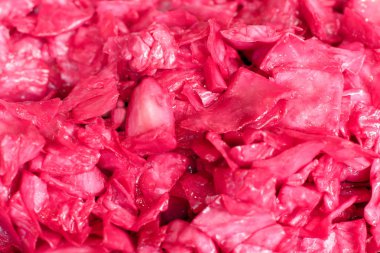 Arka plan kırmızı lahana turşusu.