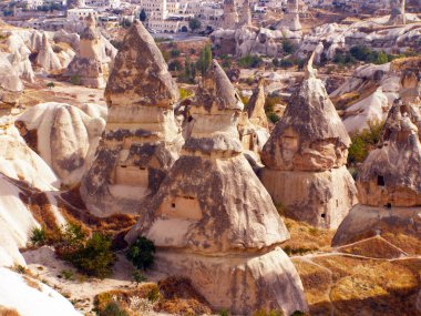 Kaya oluşumları Capapdocia, Türkiye'de