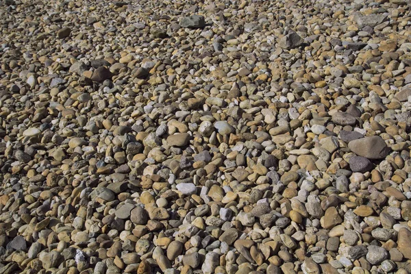 Pebble stone background outside. — Stock Photo, Image