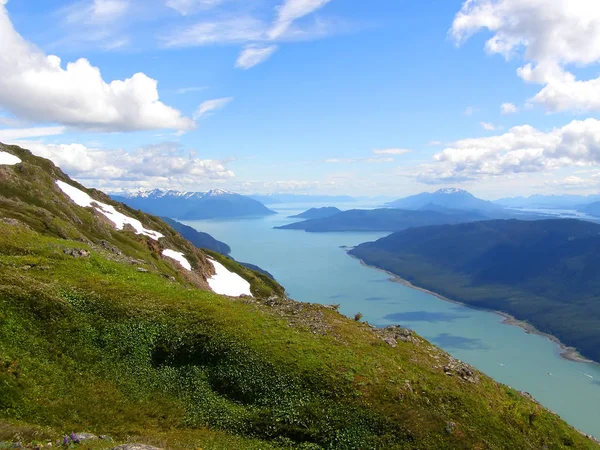 Naturaleza en Alaska en verano en la ciudad de Juneau — Foto de Stock