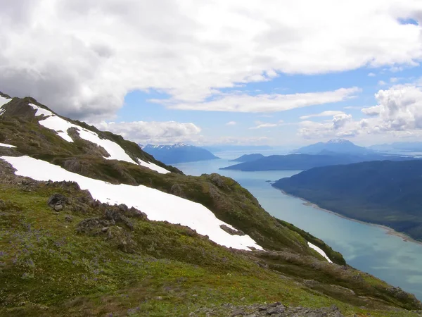 Naturaleza en Alaska en verano en la ciudad de Juneau — Foto de Stock