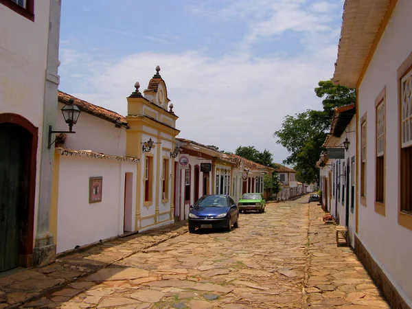 Ouro Preto, Brazilië. 10 november 2016. Straat in de beroemde historische stad Ouro Preto Minas Gerais — Stockfoto