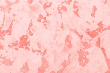 Mercan soyut arka plan. 2019 yılının rengi. Ana trend kavramı. Duvarda dokulu macun. Kaba grunge duvar arka plan.