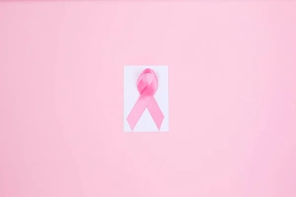 Breast Cancer concept : Pink ribbon symbol of breast cancer